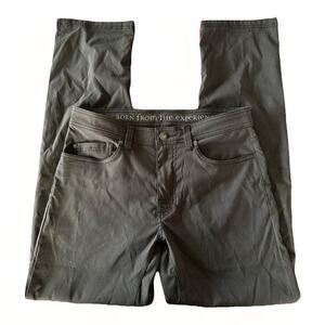 prAna Brion II Pants Men’s 31x32 Slim Fit Stretch Hiking Travel Gray Charcoal